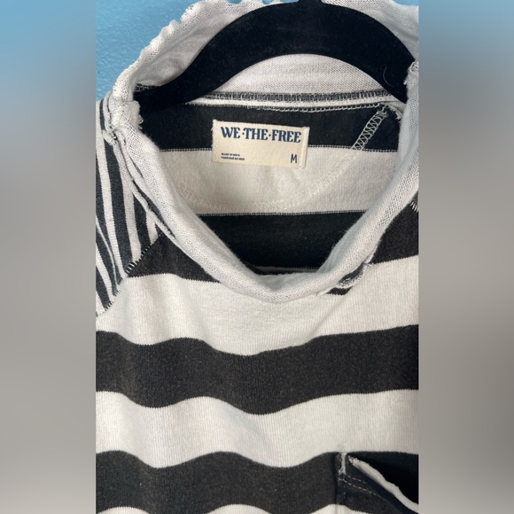WE THE FREE PUNK PLAYFUL STRIPE TEE SIZE MEDIUM - Picture 6 of 7